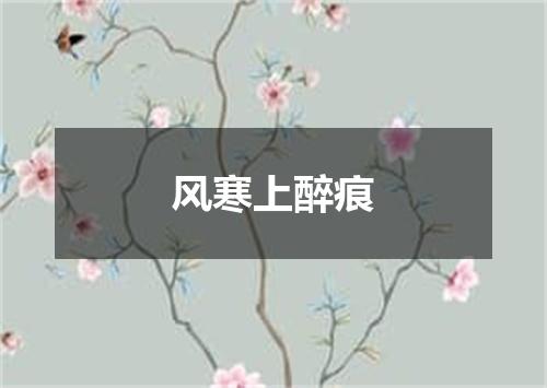 风寒上醉痕
