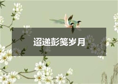 迢递彭笺岁月