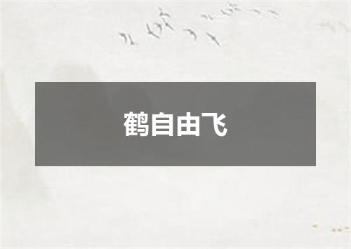 鹤自由飞