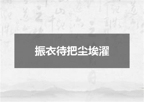 振衣待把尘埃濯
