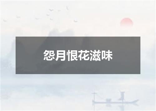 怨月恨花滋味