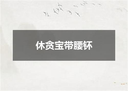 休贪宝带腰钚