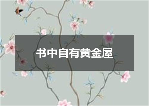 书中自有黄金屋