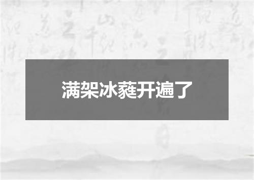 满架冰蕤开遍了