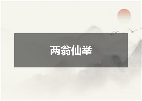 两翁仙举