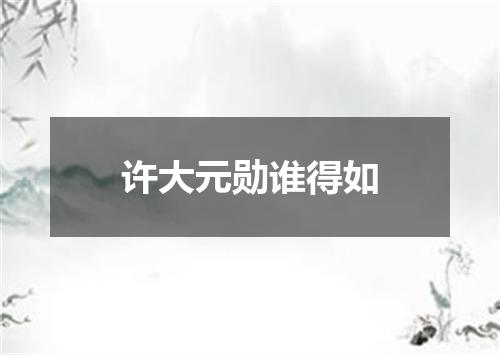 许大元勋谁得如