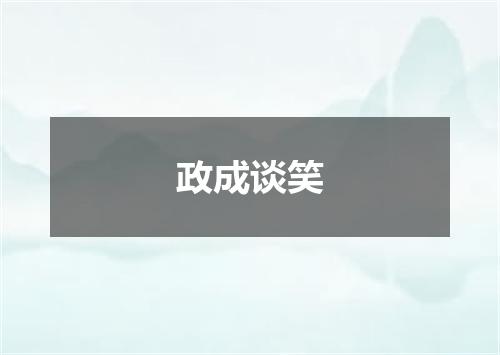 政成谈笑