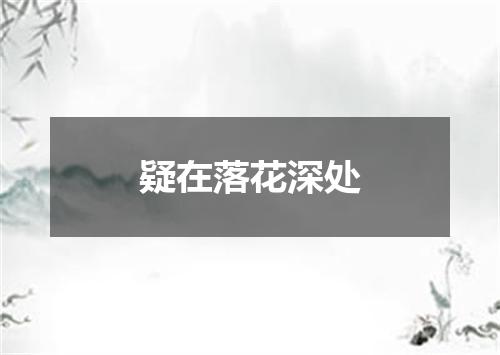 疑在落花深处