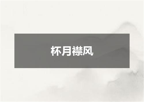 杯月襟风