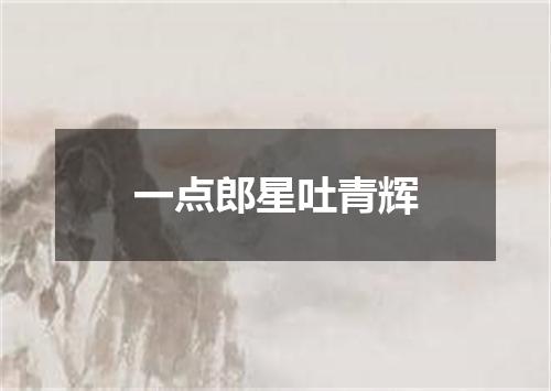 一点郎星吐青辉