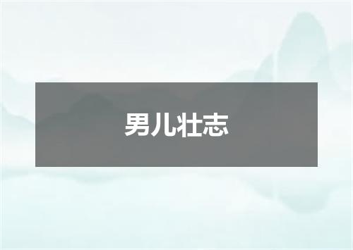男儿壮志