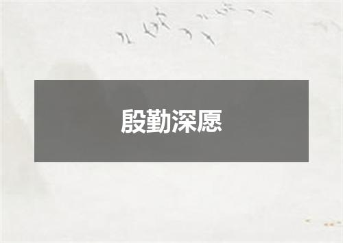 殷勤深愿