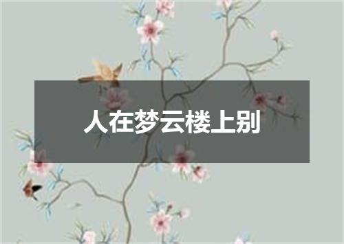 人在梦云楼上别
