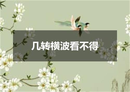 几转横波看不得