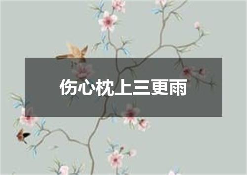 伤心枕上三更雨