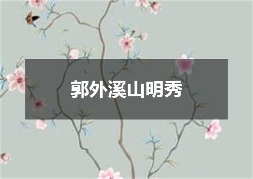 郭外溪山明秀