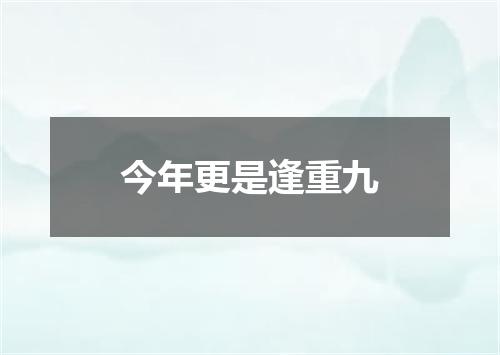 今年更是逢重九