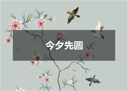 今夕先圆