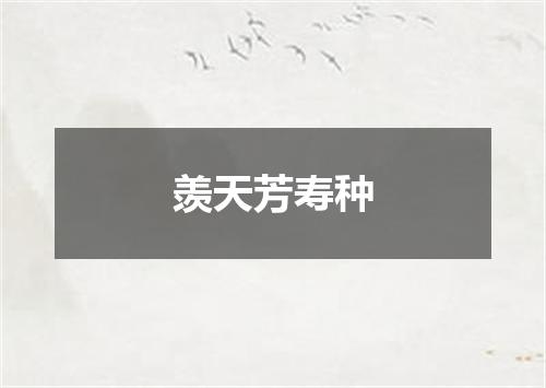 羡天芳寿种