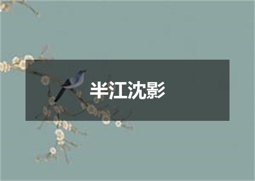 半江沈影