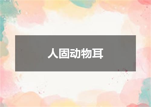 人固动物耳