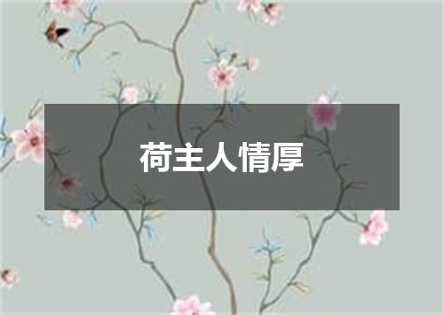 荷主人情厚