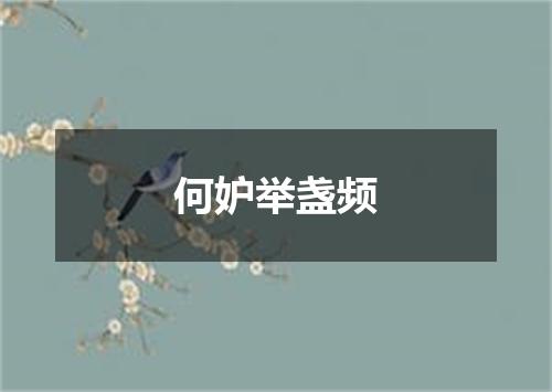 何妒举盏频