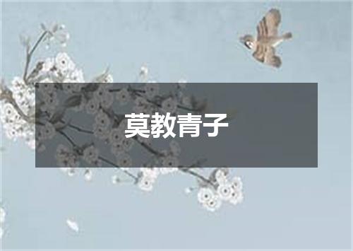 莫教青子