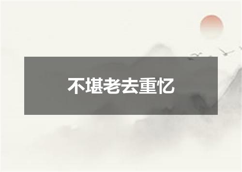 不堪老去重忆
