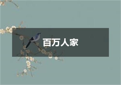 百万人家