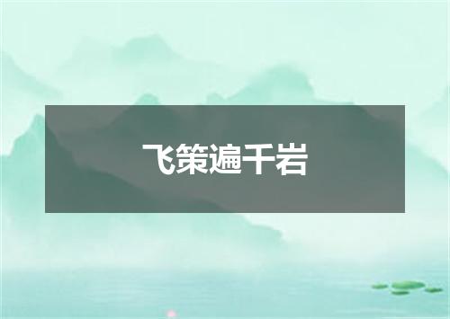 飞策遍千岩