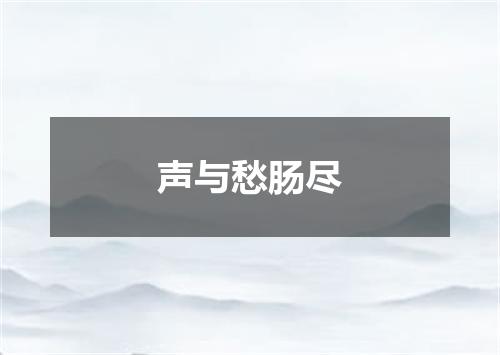声与愁肠尽