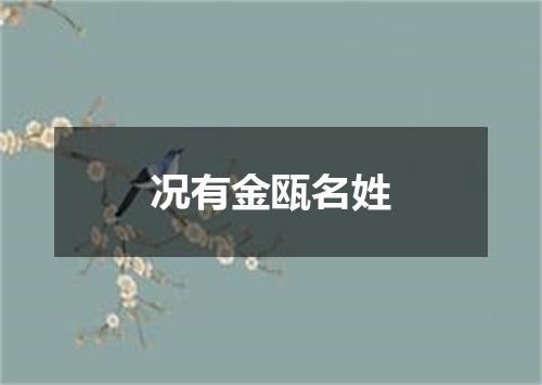 况有金瓯名姓