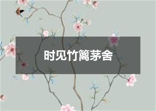 时见竹篱茅舍