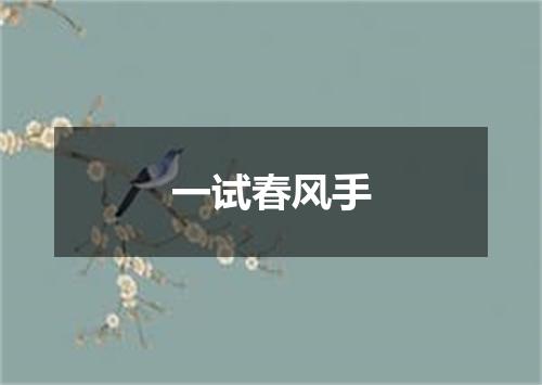 一试春风手