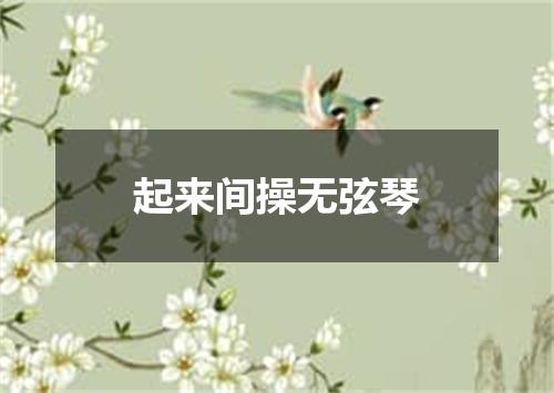 起来间操无弦琴