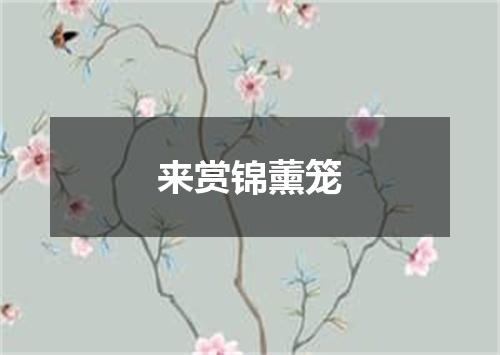 来赏锦薰笼