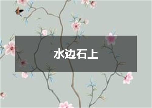 水边石上
