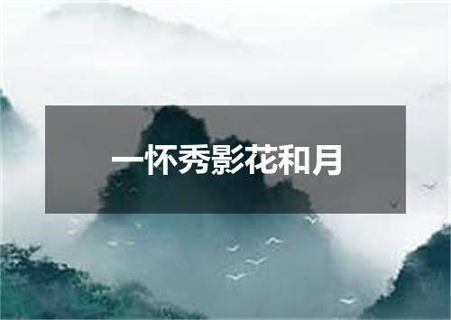 一怀秀影花和月