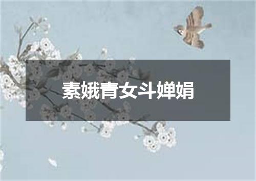 素娥青女斗婵娟