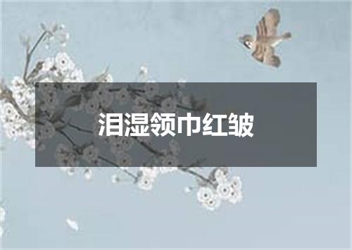 泪湿领巾红皱