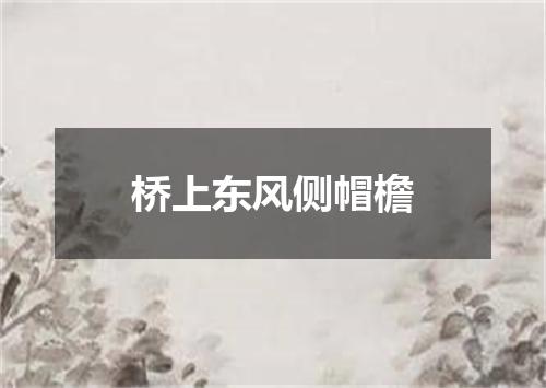 桥上东风侧帽檐