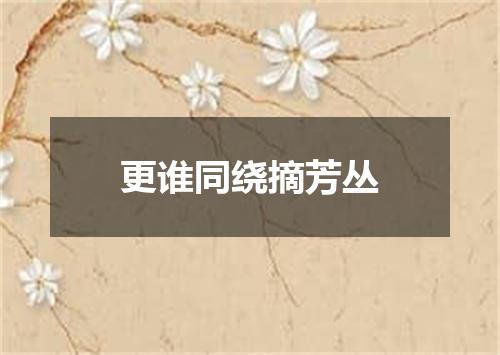 更谁同绕摘芳丛