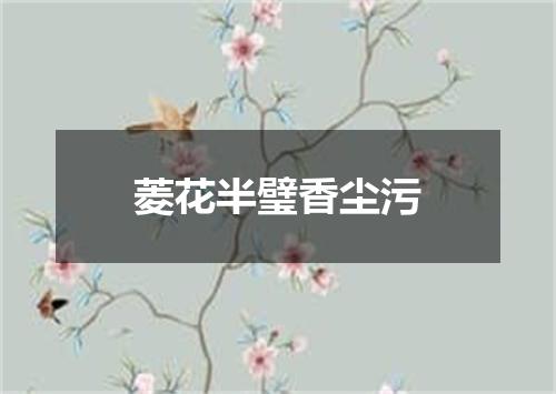 菱花半璧香尘污
