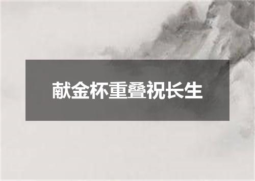献金杯重叠祝长生
