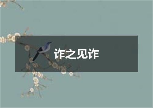 诈之见诈