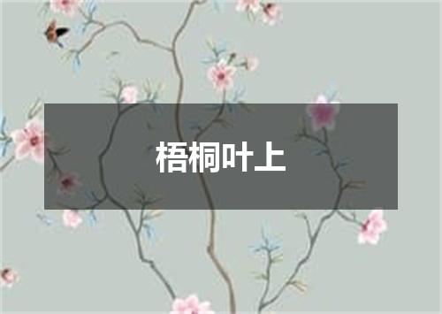 梧桐叶上