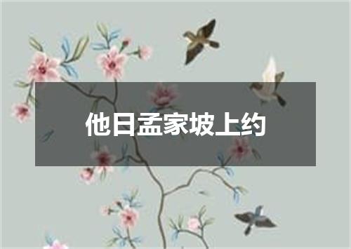 他日孟家坡上约