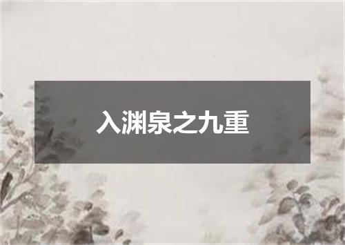 入渊泉之九重