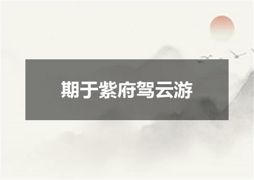 期于紫府驾云游